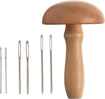 Magnetic mushroom darner and needles